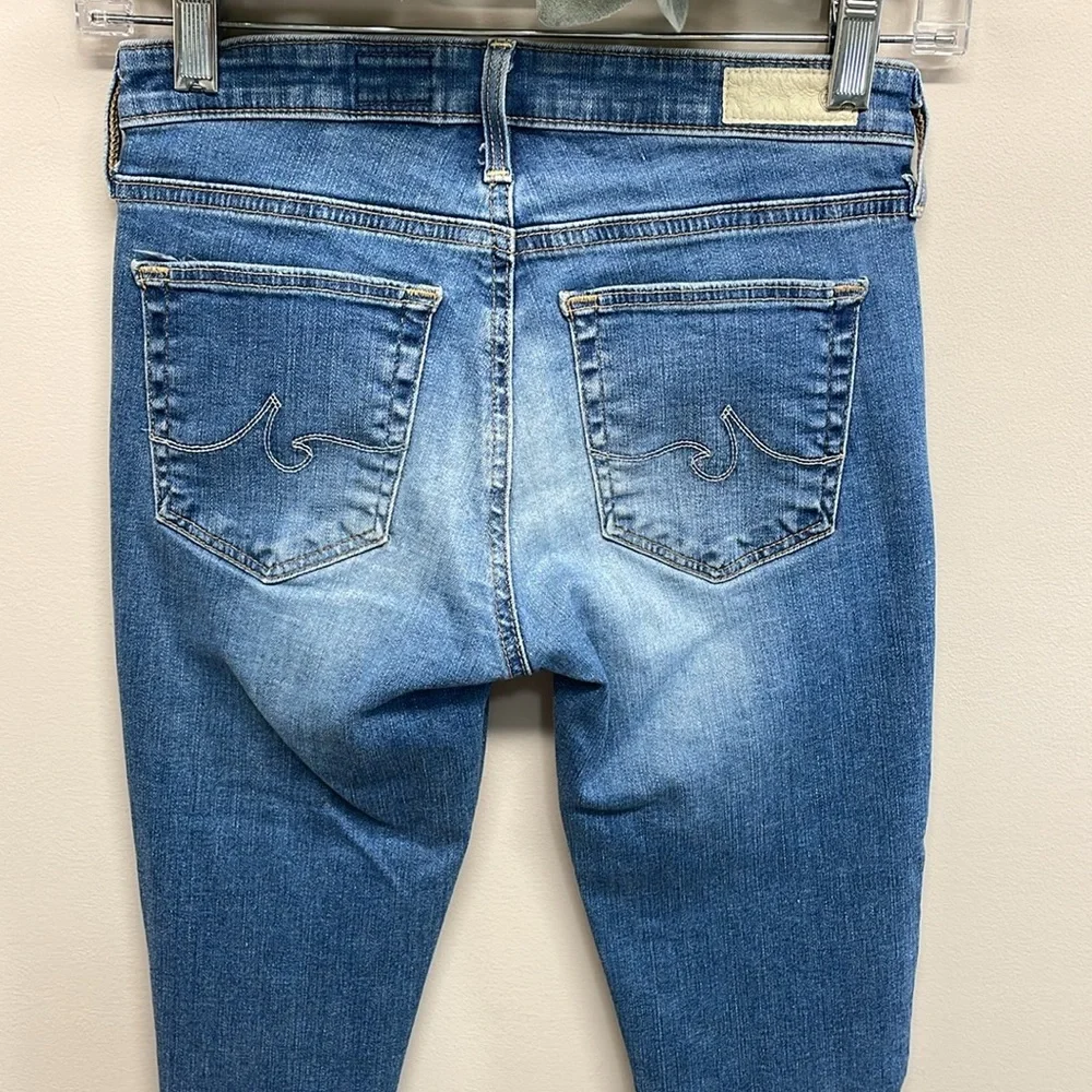 AG Adriano Goldschmied The Middi Ankle Mid Rise Legging Ankle Denim Jeans 24R